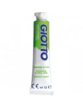 Tubetto Tempera Giotto - 12 ml - Verde Cinabro (Conf. 6)