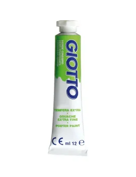 Tubetto Tempera Giotto - 12 ml - Verde Cinabro (Conf. 6)