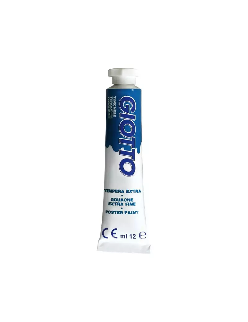 Tubetto Tempera Giotto - 12 ml - Turchese (Conf. 6) Tubetto Tempera Giotto - 12 ml - Turchese (Conf. 6)
