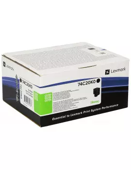 Toner Originale Lexmark 74C20K0 (Nero 3000 pagine)