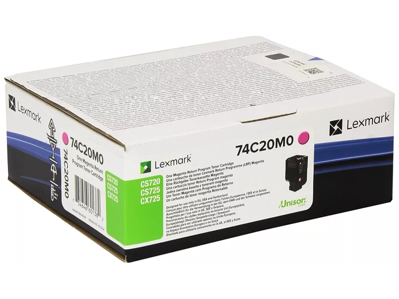 Toner Originale Lexmark 74C20M0 (Magenta 3000 pagine) Toner Originale Lexmark 74C20M0 (Magenta 3000 pagine)