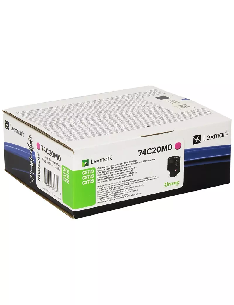 Toner Originale Lexmark 74C20M0 (Magenta 3000 pagine)