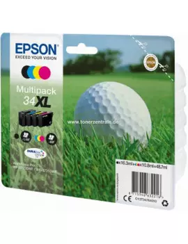 Multipack Cartucce Originali Epson T347640 34XL (Nero e Colori XL)