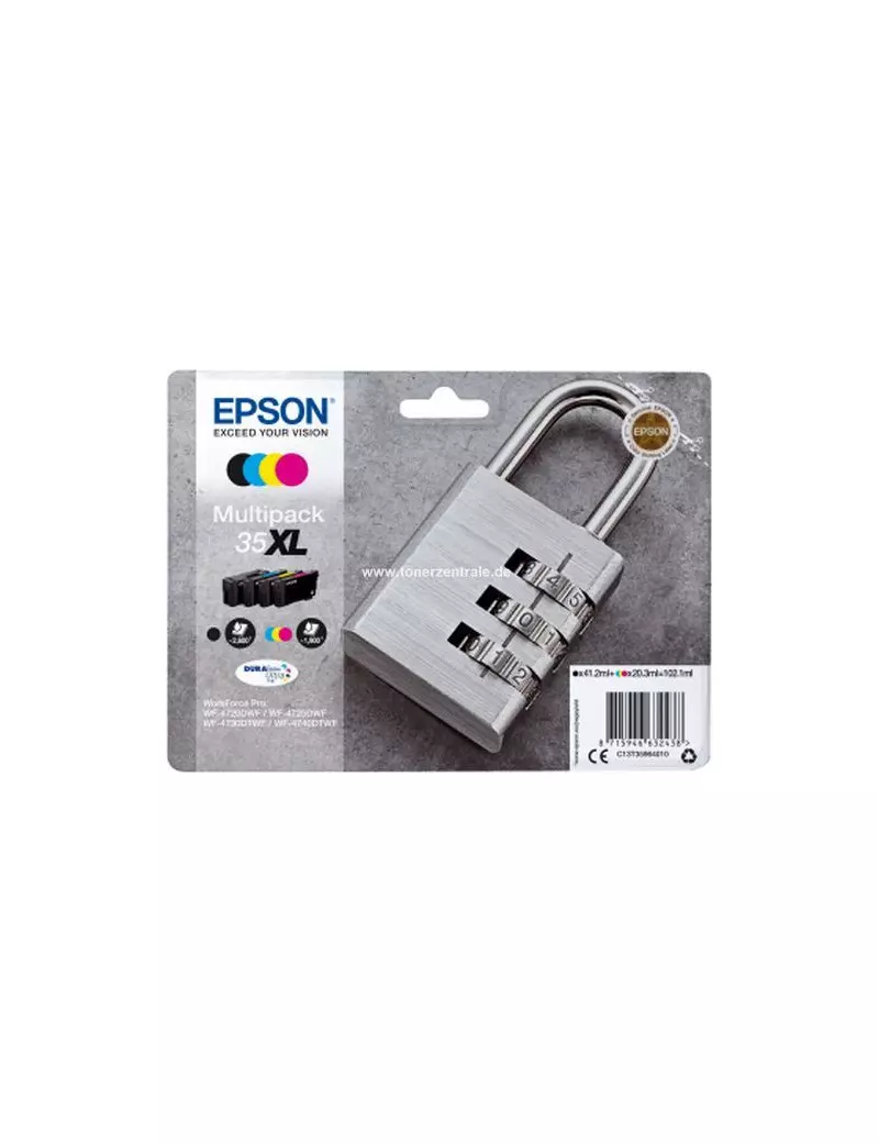 Multipack Cartucce Originali Epson T359640 35XL (Nero e Colori XL) Multipack Cartucce Originali Epson T359640 35XL (Nero e Colori XL)