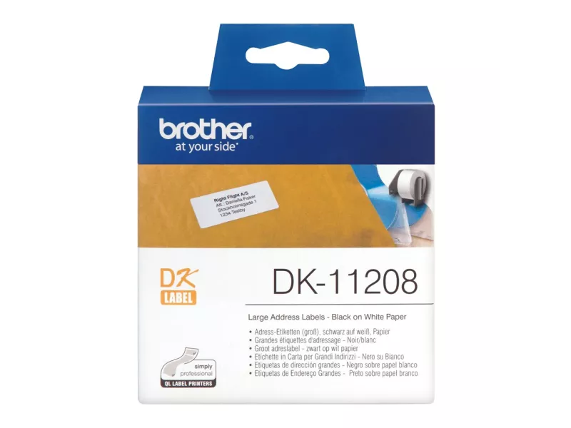 Etichette Adesive Brother DK-11208 - 38x90 mm (Conf. 400) Etichette Adesive Brother DK-11208 - 38x90 mm (Conf. 400)