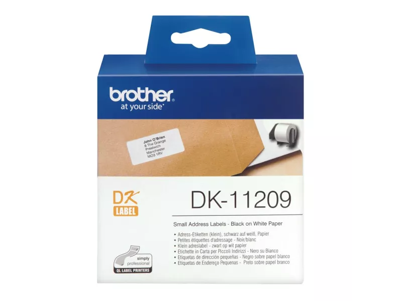 Etichette Adesive Brother DK-11209 - 29x62 mm (Conf. 800) Etichette Adesive Brother DK-11209 - 29x62 mm (Conf. 800)