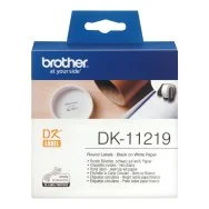 Etichette Adesive Brother DK-11219 - Ø12 mm (Conf. 1200)
