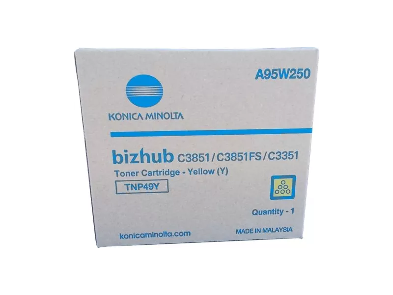 Toner Originale Konica Minolta TNP49Y A95W2D0 (Giallo 12000 pagine) Toner Originale Konica Minolta TNP49Y A95W2D0 (Giallo 12000 pagine)