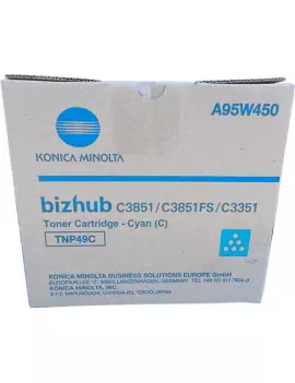 Toner Originale Konica Minolta TNP49C A95W4D0 (Ciano 12000 pagine)