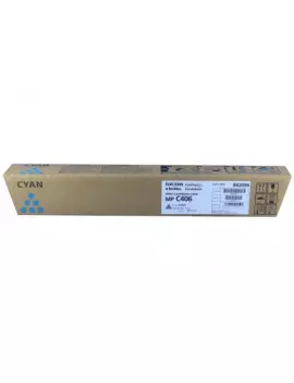 Toner Originale Ricoh 842096 MP C306 (Ciano 6000 pagine)