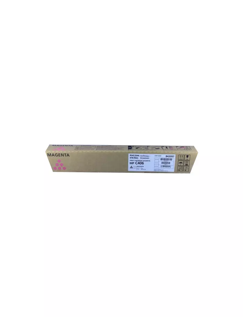 Toner Originale Ricoh 842097 MP C306 (Magenta 6000 pagine) Toner Originale Ricoh 842097 MP C306 (Magenta 6000 pagine)