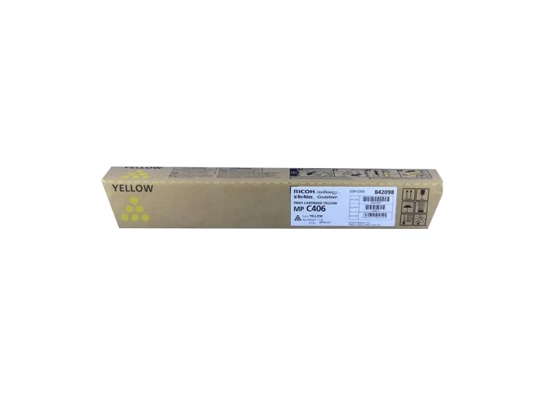 Toner Originale Ricoh 842098 MP C306 (Giallo 6000 pagine) Toner Originale Ricoh 842098 MP C306 (Giallo 6000 pagine)