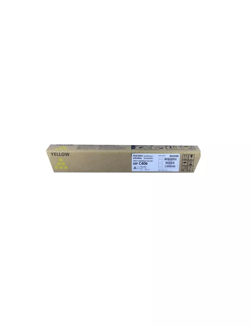 Toner Originale Ricoh 842098 MP C306 (Giallo 6000 pagine) Toner Originale Ricoh 842098 MP C306 (Giallo 6000 pagine)