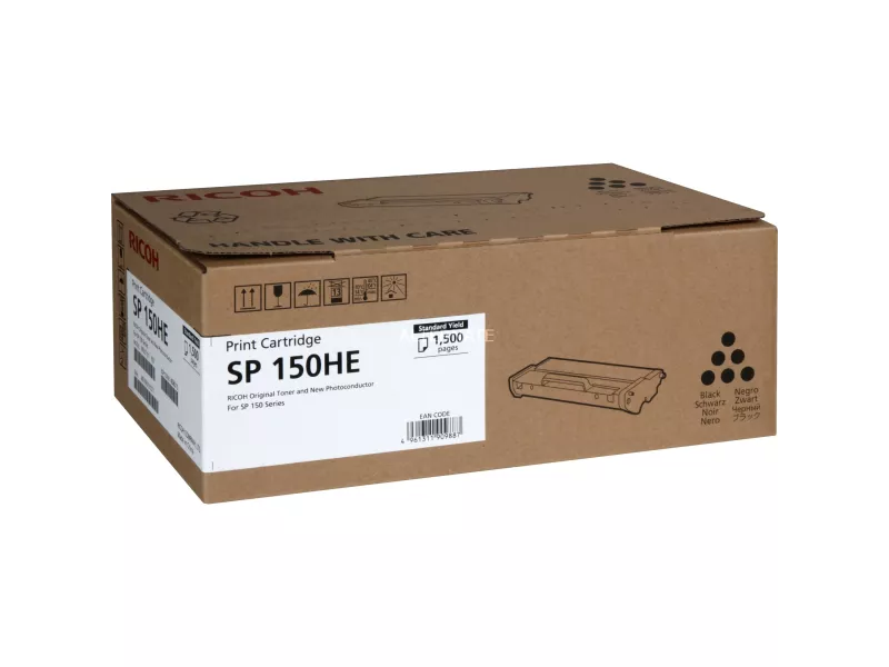 Toner Originale Ricoh 408010 SP 150HE (Nero 1500 pagine) Toner Originale Ricoh 408010 SP 150HE (Nero 1500 pagine)