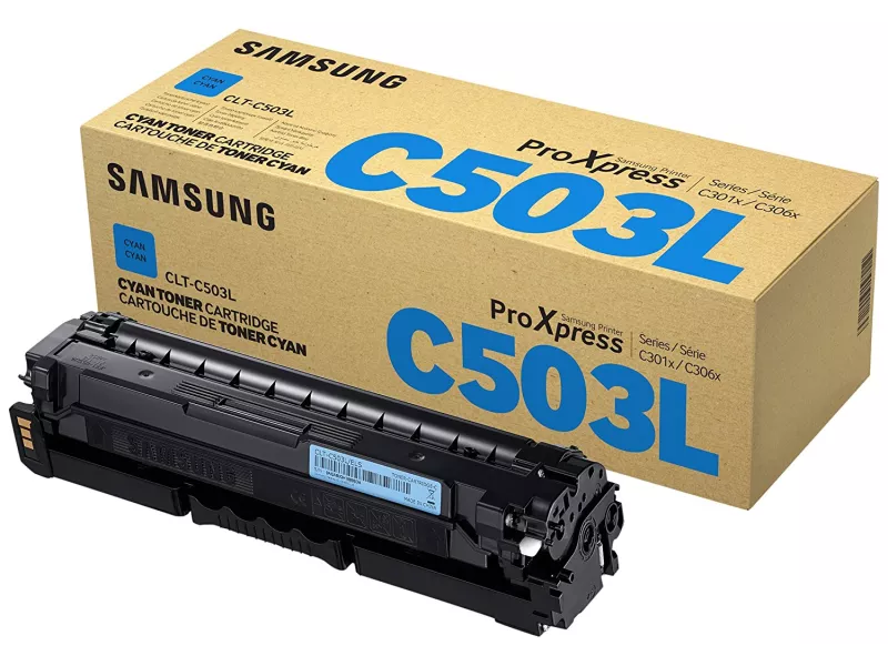 Toner Originale Samsung CLT-C503L SU014A (Ciano 5000 pagine) Toner Originale Samsung CLT-C503L SU014A (Ciano 5000 pagine)