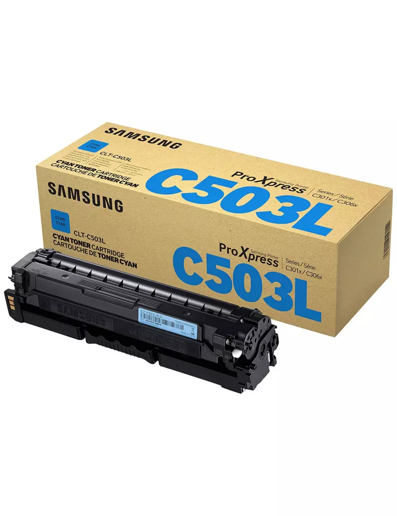 Toner Originale Samsung CLT-C503L SU014A (Ciano 5000 pagine)