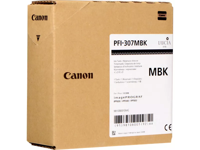 Cartuccia Originale Canon PFI-307mbk 9810B001 (Nero Opaco 330 ml) Cartuccia Originale Canon PFI-307mbk 9810B001 (Nero Opaco 330 ml)