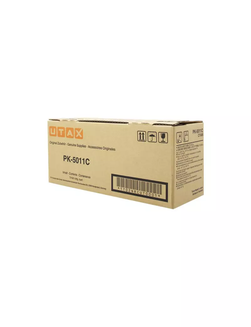 Toner Originale Utax PK-5011C 1T02NRCUT0 (Ciano 5000 pagine) Toner Originale Utax PK-5011C 1T02NRCUT0 (Ciano 5000 pagine)