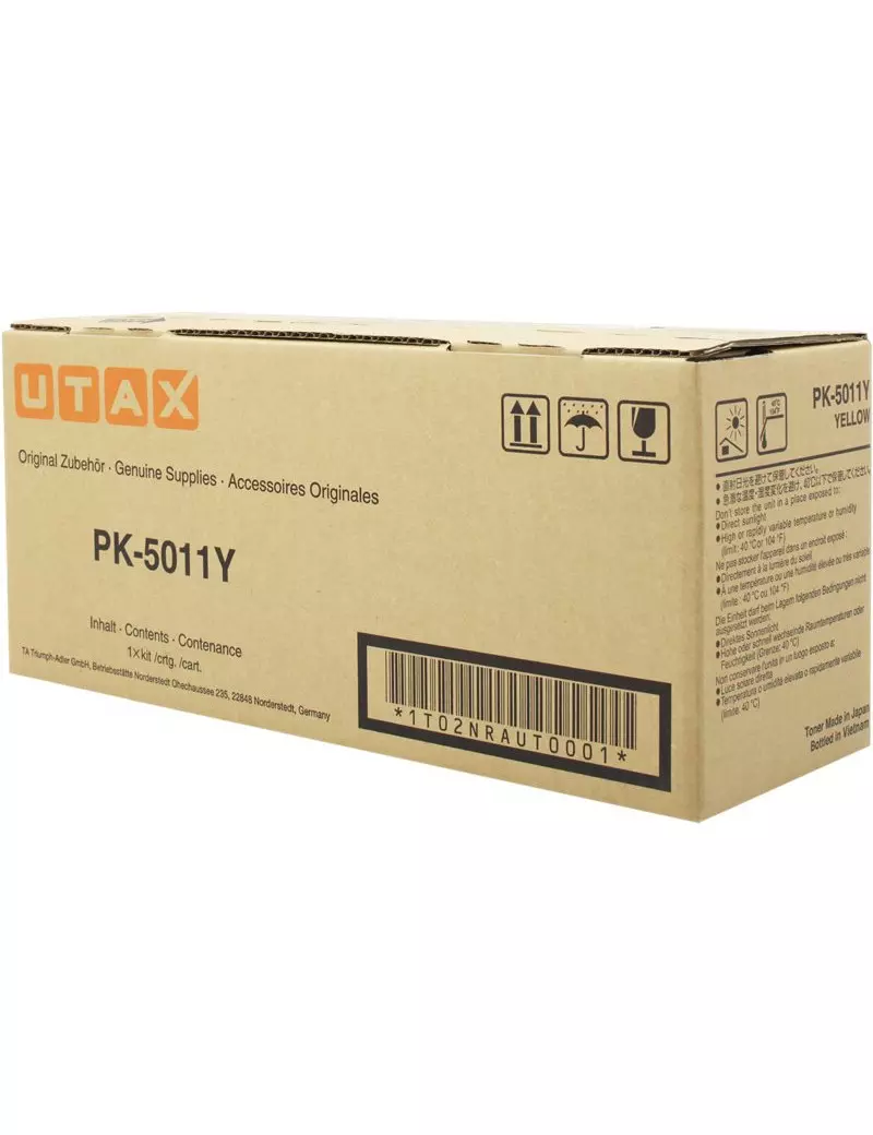 Toner Originale Utax PK-5011Y 1T02NRAUT0 (Giallo 5000 pagine) Toner Originale Utax PK-5011Y 1T02NRAUT0 (Giallo 5000 pagine)