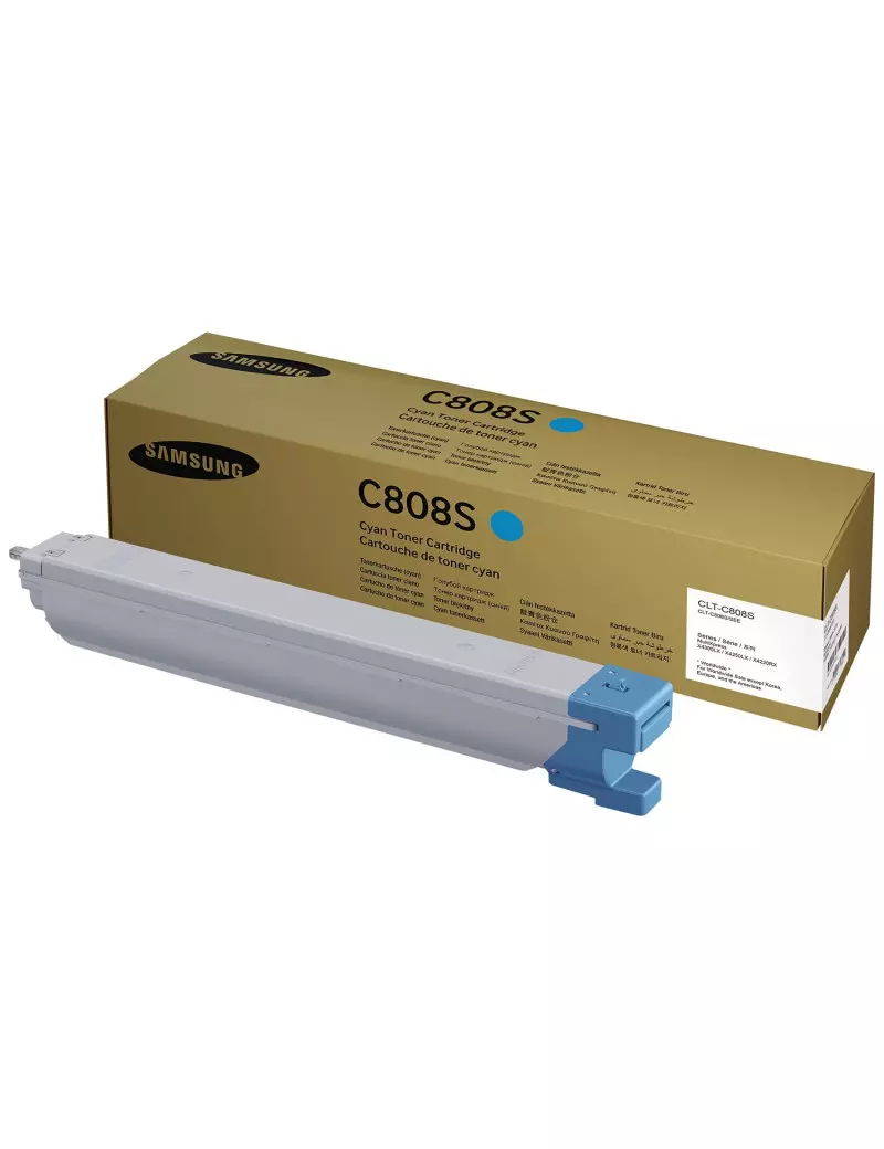 Toner Originale Samsung CLT-C808S SS560A (Ciano 20000 pagine)