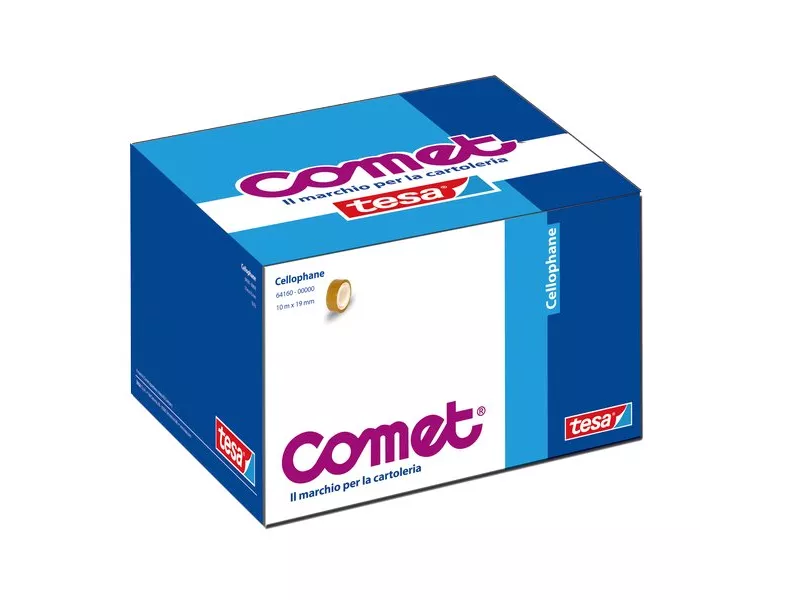 Cellophane Comet - Confezione a Caramella - 19 mm x 10 m - 64160-00000-05 (Trasparente Conf. 40)