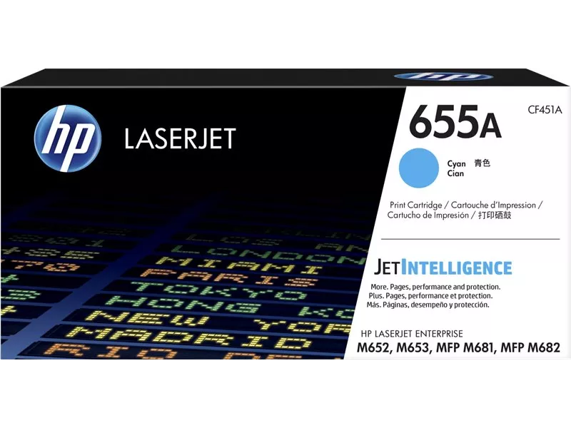 Toner Originale HP CF451A 655A (Ciano 10500 pagine) Toner Originale HP CF451A 655A (Ciano 10500 pagine)