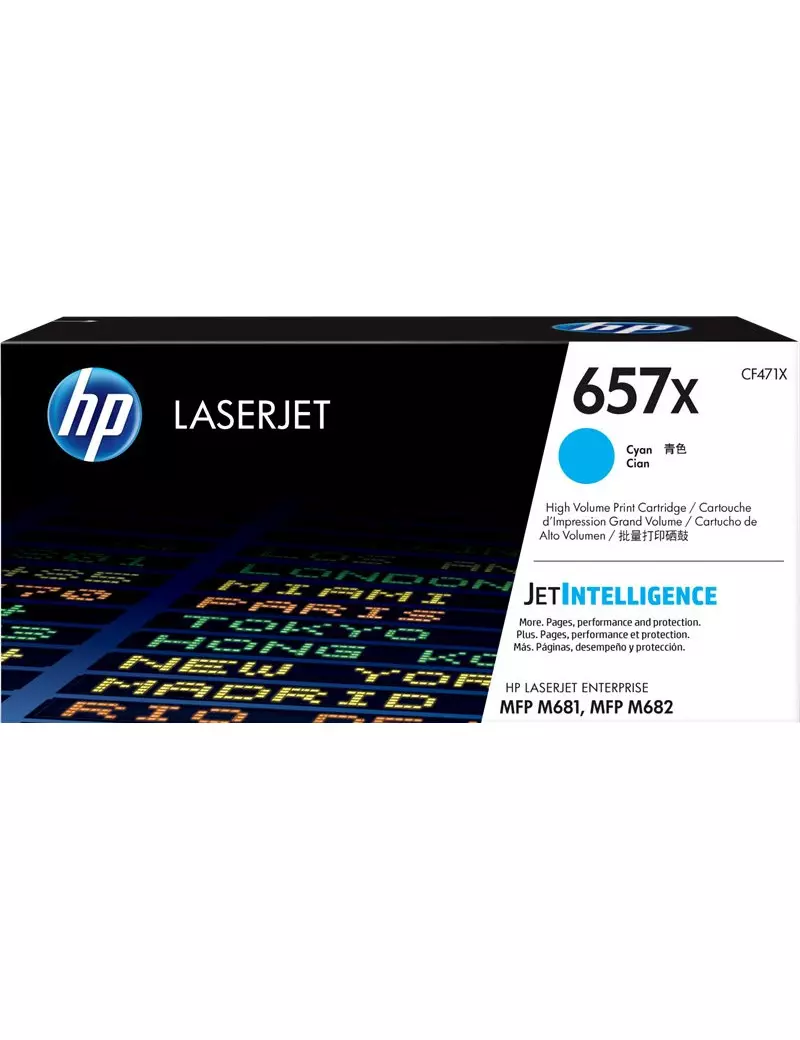 Toner Originale HP CF471X 657X (Ciano 23000 pagine) Toner Originale HP CF471X 657X (Ciano 23000 pagine)