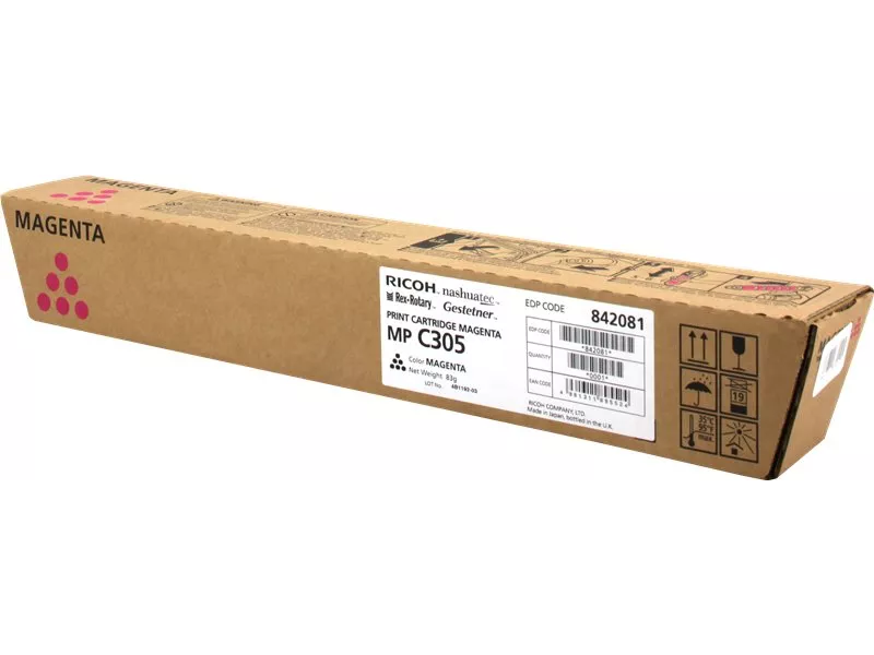 Toner Originale Ricoh 842081 841596 MP C305E (Magenta 4000 pagine)