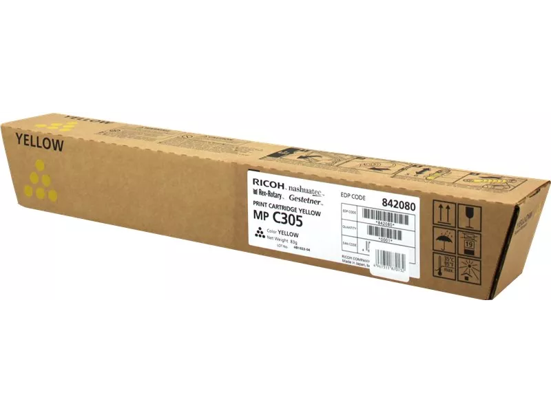 Toner Originale Ricoh 842080 841597 MP C305E (Giallo 4000 pagine) Toner Originale Ricoh 842080 841597 MP C305E (Giallo 4000 pagine)