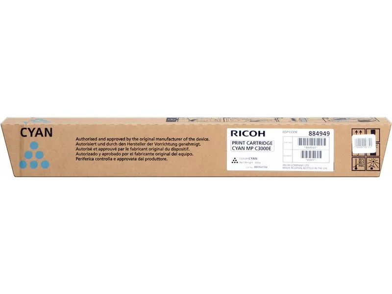 Toner Originale Ricoh 842033 884949 888643 (Ciano 15000 pagine) Toner Originale Ricoh 842033 884949 888643 (Ciano 15000 pagine)