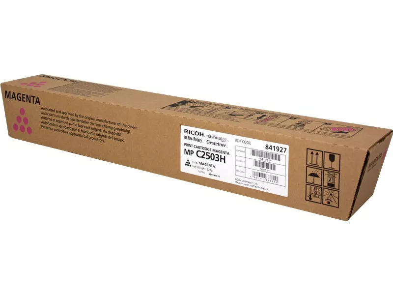 Toner Originale Ricoh 841927 MP C2503hm (Magenta 9500 Pagine)