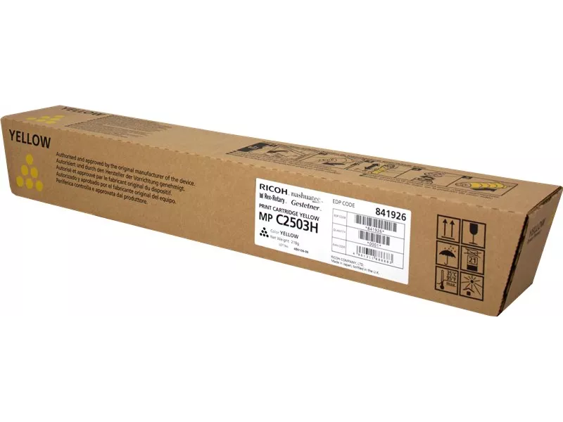 Toner Originale Ricoh 841926 MP C2503hy (Giallo 9500 Pagine)