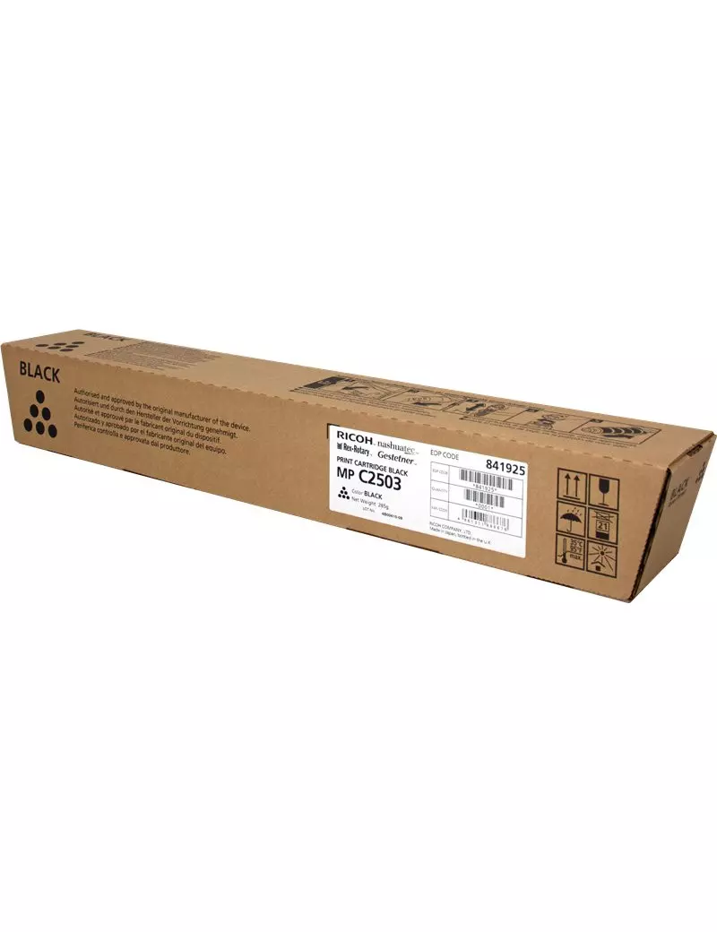 Toner Originale Ricoh 841925 MP C2503bk (Nero 15000 Pagine) Toner Originale Ricoh 841925 MP C2503bk (Nero 15000 Pagine)