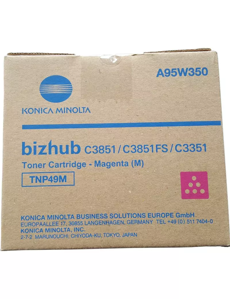 Toner Originale Konica Minolta TNP49M A95W350 (Magenta 12000 pagine) Toner Originale Konica Minolta TNP49M A95W350 (Magenta 12000 pagine)