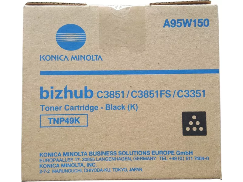 Toner Originale Konica Minolta TNP49K A95W150 (Nero 13000 pagine) Toner Originale Konica Minolta TNP49K A95W150 (Nero 13000 pagine)