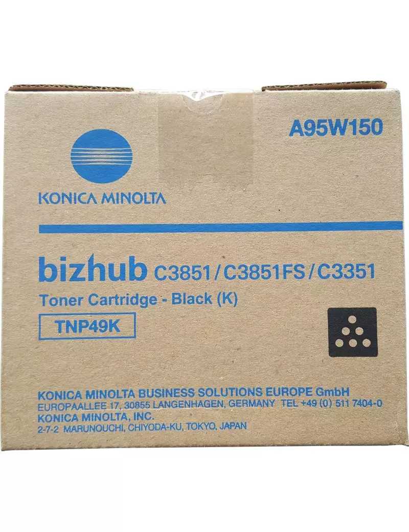 Toner Originale Konica Minolta TNP49K A95W150 (Nero 13000 pagine)