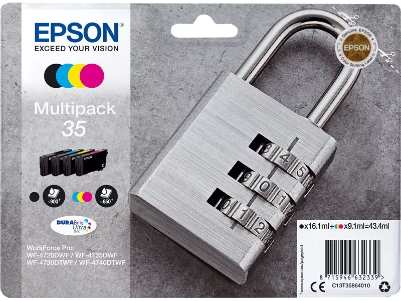 Multipack Cartucce Originali Epson T358640 35 (Nero e Colori) Multipack Cartucce Originali Epson T358640 35 (Nero e Colori)