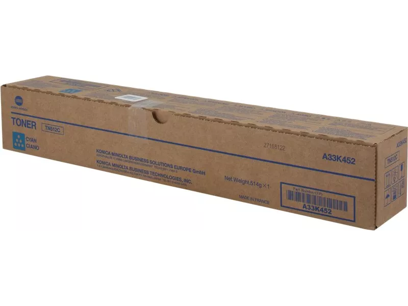Toner Originale Konica Minolta TN-512C A33K452 (Ciano 26000 Pagine)