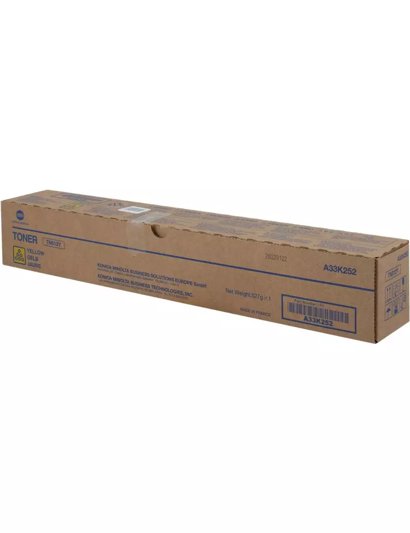 Toner Originale Konica Minolta TN-512Y A33K252 (Giallo 26000 Pagine) Toner Originale Konica Minolta TN-512Y A33K252 (Giallo 26000 Pagine)