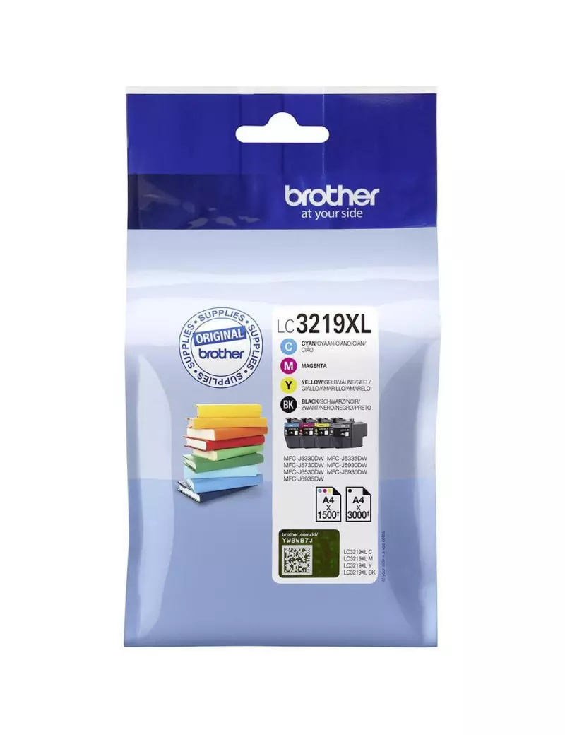 Multipack Cartucce Originali Brother LC-3219XLVALDR (Nero e Colori XL) Multipack Cartucce Originali Brother LC-3219XLVALDR (Nero e Colori XL)