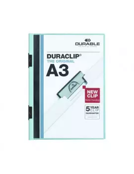 Cartellina Duraclip Durable - 6 mm - A3 - 2218-06 (Azzurro)