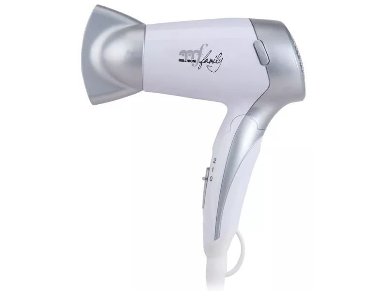 Asciugacapelli da Viaggio Handy Style Melchioni - 118030005 (Bianco e Grigio) Asciugacapelli da Viaggio Handy Style Melchioni - 118030005 (Bianco e Grigio)