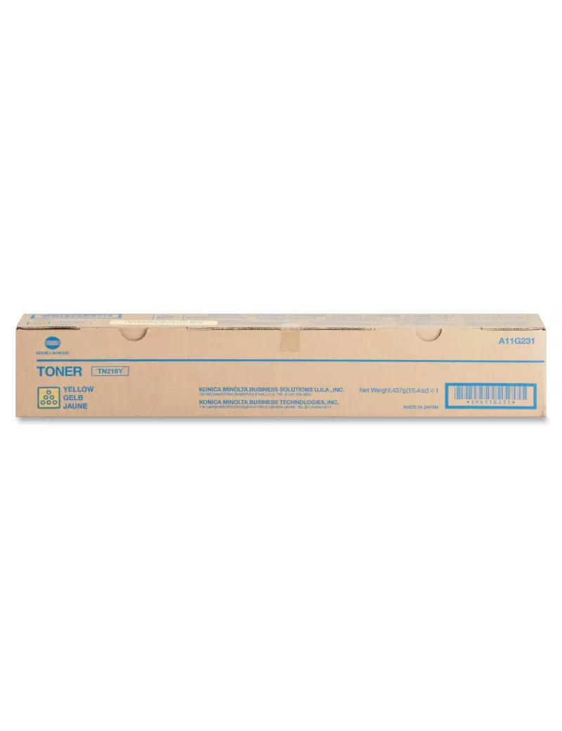 Toner Originale Konica Minolta TN216Y A11G251 (Giallo 26000 pagine) Toner Originale Konica Minolta TN216Y A11G251 (Giallo 26000 pagine)