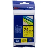 Nastro Originale Brother TZe-651 - 24 mm x 8 m - Nero su Giallo Laminato