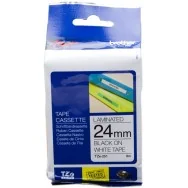 Nastro Originale Brother TZe-251 - 24 mm - Nero su Bianco