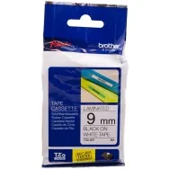 Nastro Originale Brother TZe-221 - 9 mm - Nero su Bianco