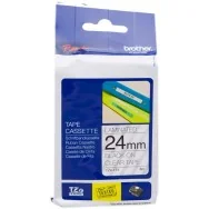 Nastro Originale Brother TZe-151 - 24 mm - Nero su Trasparente