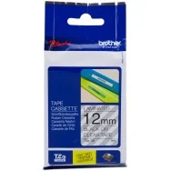 Nastro Originale Brother TZe-131 - 12 mm - Nero su Trasparente