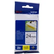 Nastro Originale Brother TZe-S251 - 24 mm x 8 m - Nero su Bianco