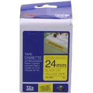 Nastro Originale Brother TZe-S651 - 24 mm - Nero su Giallo
